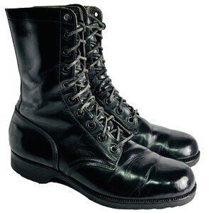 Vintage 1974 Vietnam Genesco CIC Black Military Combat Boots Size 10 R